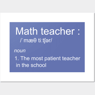 funny math teacher definition Posters and Art